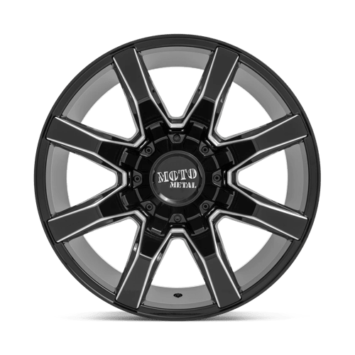 Moto Metal MO804 SPIDER Gloss Black Milled 20x10 +12 6x135|6x139.7mm 106.1mm - Wheels - Moto Metal
