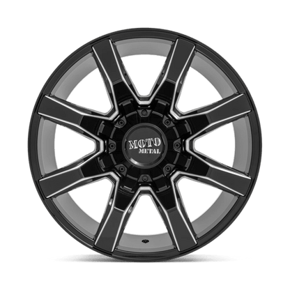 Moto Metal MO804 SPIDER Gloss Black Milled 22x10 - 18 6x135|6x139.7mm 106.1mm - Wheels - Moto Metal