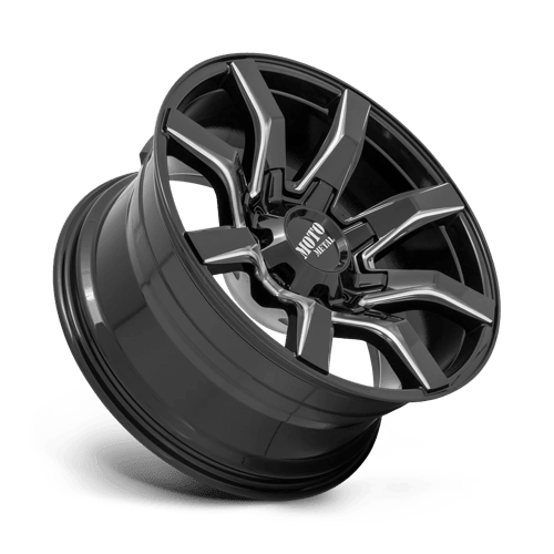 Moto Metal MO804 SPIDER Gloss Black Milled 22x12 - 44 6x135|6x139.7mm 106.1mm - Wheels - Moto Metal