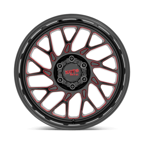 Moto Metal MO805 Gloss Black Milled W/ Red Tint 20x10 - 18 6x135mm 87.1mm - Wheels - Moto Metal