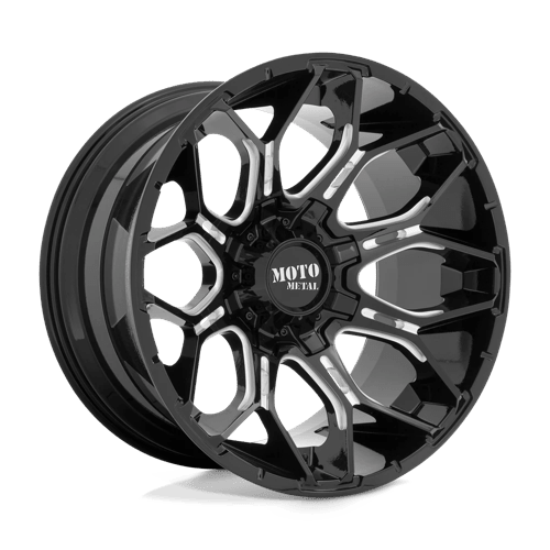 Moto Metal MO808 SNIPER Gloss Black Milled 20x9 0 5x127|5x139.7mm 78.1mm - Wheels - Moto Metal
