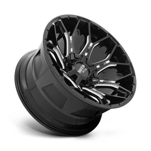 Moto Metal MO808 SNIPER Gloss Black Milled 20x9 0 6x120|6x139.7mm 78.1mm - Wheels - Moto Metal