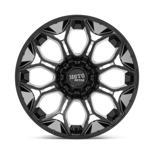 Moto Metal MO808 SNIPER Gloss Black Milled 20x9 0 8x165.1mm 125.1mm - Wheels - Moto Metal