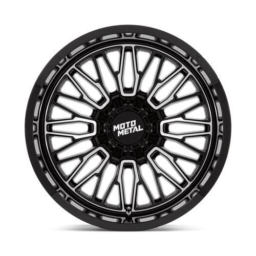 Moto Metal MO809 STINGER Gloss Black Machined 22x12 - 44 8x165.1mm 125.1mm - Wheels - Moto Metal