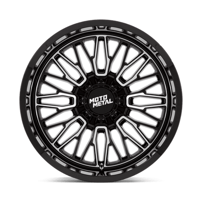 Moto Metal MO809 STINGER Gloss Black Machined 22x12 - 44 Custom 78.1mm - Wheels - Moto Metal