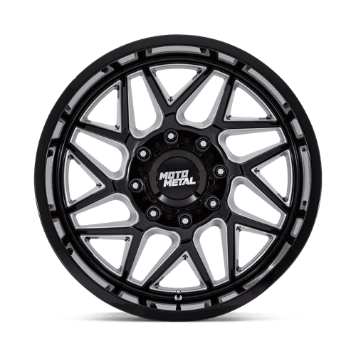 Moto Metal MO812 TURBINE Gloss Black Milled 20x9 +20 5x139.7mm 78.1mm - Wheels - Moto Metal