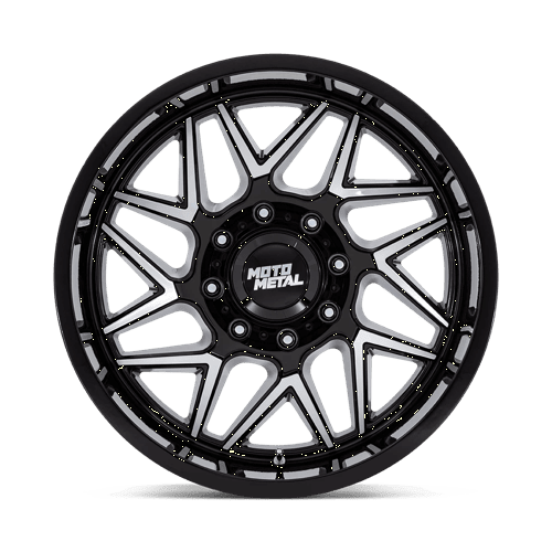 Moto Metal MO812 TURBINE Gloss Black W/ Machined Face 20x9 +20 6x135mm 87.1mm - Wheels - Moto Metal