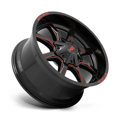 Moto Metal MO970 G - blk Milled Red Moto Metal Lp 20x10 - 18 8x170mm 125.1mm - Wheels - Moto Metal