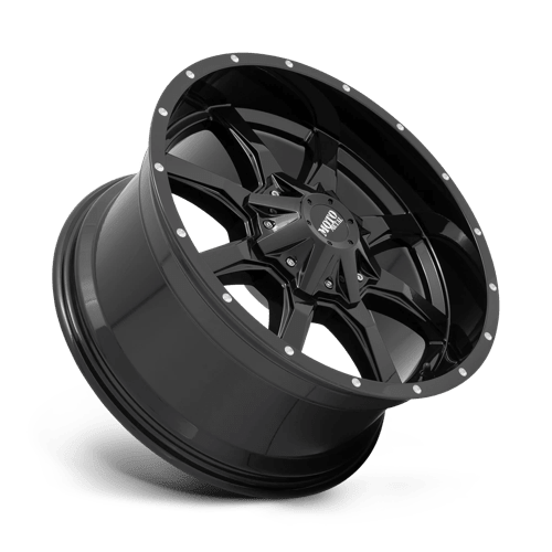 Moto Metal MO970 Gloss Black W/ Spot Milled Lip 16x8 0 8x165.1mm 125.1mm - Wheels - Moto Metal