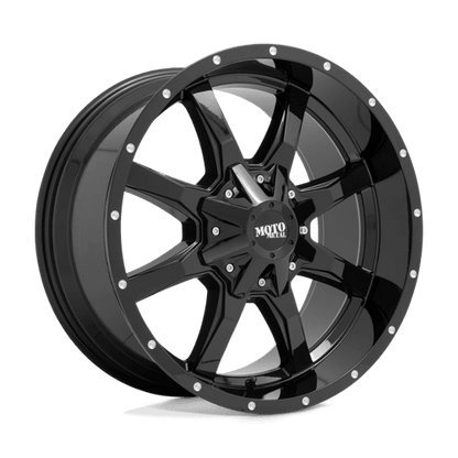 Moto Metal MO970 Gloss Black W/ Spot Milled Lip 24x14 - 76 8x170mm 125.1mm - Wheels - Moto Metal
