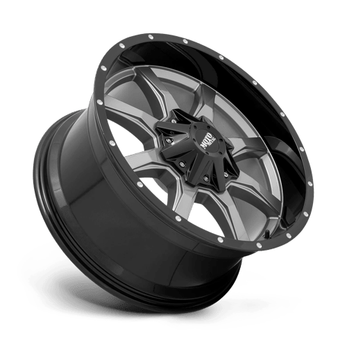 Moto Metal MO970 Gloss Gray Center W/ G - blk Lip 20x9 0 6x135|6x139.7mm 106.1mm - Wheels - Moto Metal