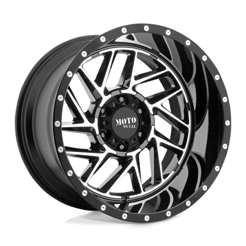 Moto Metal MO985 BREAKOUT Gloss Black Machined 16x8 - 6 5x127mm 78.1mm - Wheels - Moto Metal