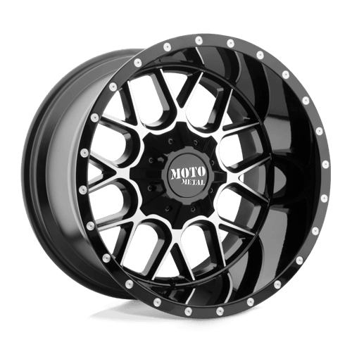 Moto Metal MO986 SIEGE Gloss Black Machined 22x10 - 18 6x135|6x139.7mm 106.1mm - Wheels - Moto Metal