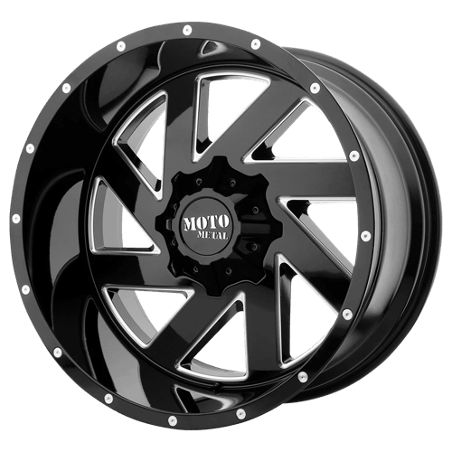 Moto Metal MO988 MELEE Gloss Black Milled 20x10 - 18 8x165.1mm 125.1mm - Wheels - Moto Metal