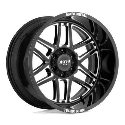 Moto Metal MO992 FOLSOM Gloss Black Milled 22x10 - 18 8x165.1mm 125.1mm - Wheels - Moto Metal