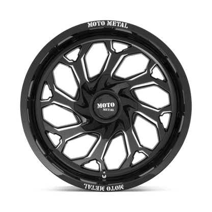 Moto Metal MO999 Gloss Black Milled 20x10 - 18 5x127|5x139.7mm 78.1mm - Wheels - Moto Metal