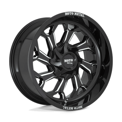 Moto Metal MO999 Gloss Black Milled 20x10 - 18 8x165.1mm 125.1mm - Wheels - Moto Metal