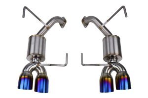 Nameless Axle Back Exhaust w/ 3.5" Single Wall Neochrome Tips & 5" Mufflers 15 - 21 WRX / 15 - 18 STI - Axle Back - Nameless Performance