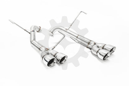 Nameless Performance Axle Back 3" Double Wall Polished Tips 2015 - 2021 WRX / 2015 - 2018 STI - Axle Back - Nameless Performance