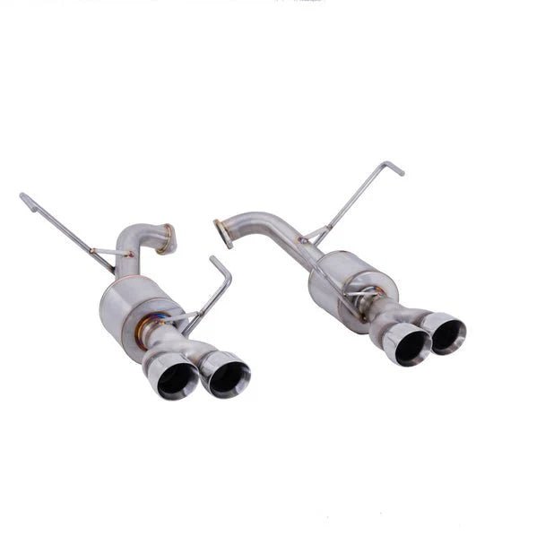 Nameless Performance Axle Back 3" Double Wall Polished Tips w/ 4" Mufflers 2022 - 2024 WRX - Axle Back - Nameless Performance
