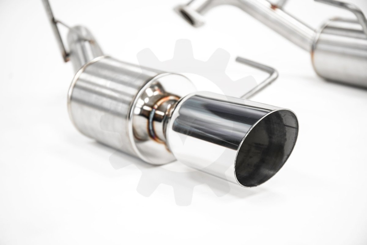 Nameless Performance Axle Back Exhaust w/ Mufflers 4in Single Wall Tips 2014 - 2017 Forester XT - Axle Back - Nameless Performance