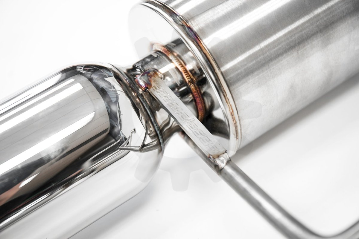 Nameless Performance Axle Back Exhaust w/ Mufflers 4in Single Wall Tips 2014 - 2017 Forester XT - Axle Back - Nameless Performance