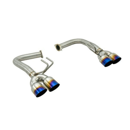 Nameless Performance Axle Back Neochrome Tips for Invidia Q300 / R400 Catback Exhaust Systems 2011 - 2021 WRX Sedan / 2011 - 2021 STI Sedan - Axle Back - Nameless Performance