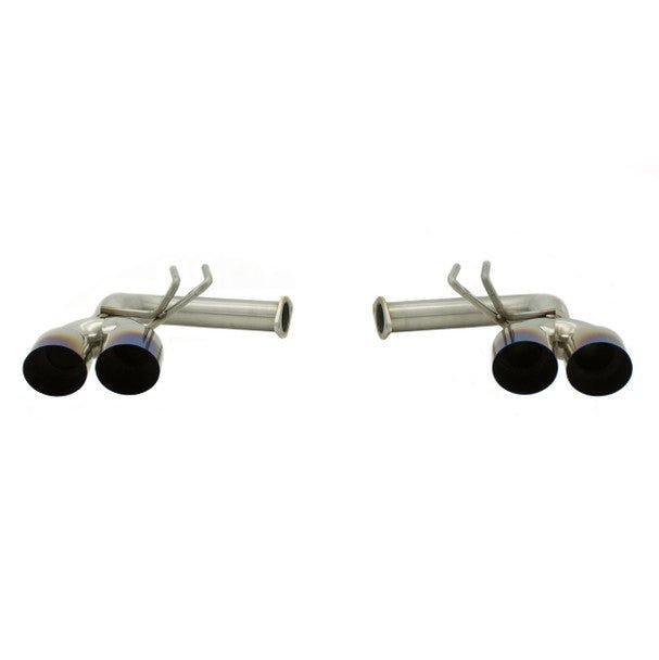 Nameless Performance Axle Back Neochrome Tips for Invidia Q300 / R400 Catback Exhaust Systems 2011 - 2021 WRX Sedan / 2011 - 2021 STI Sedan - Axle Back - Nameless Performance