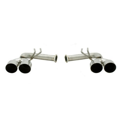 Nameless Performance Axle Back Polished Tips for Invidia Q300 / R400 Catback Exhaust Systems 2011 - 2021 WRX Sedan / 2011 - 2021 STI Sedan - Axle Back - Nameless Performance