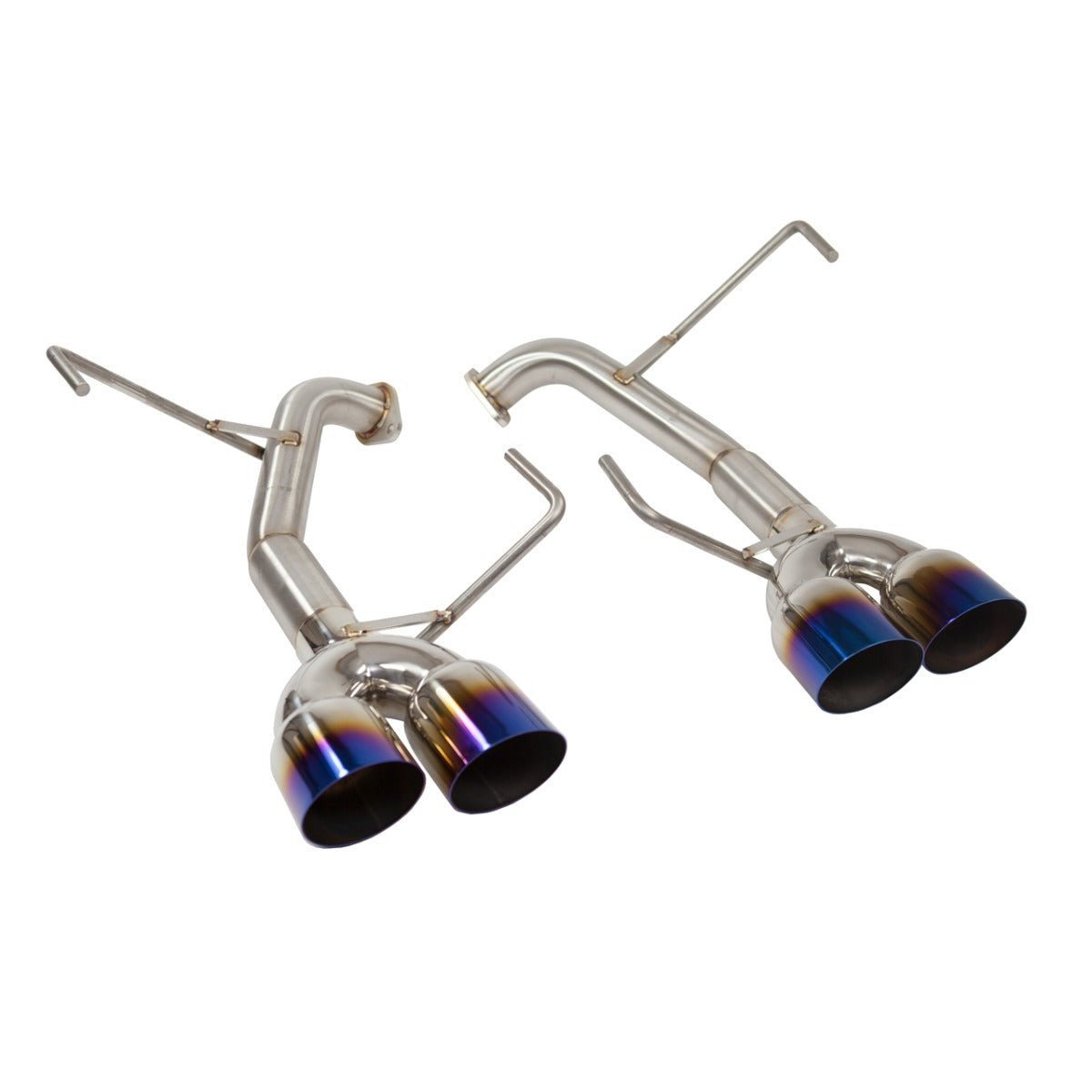 Nameless Performance Axle Back Single Wall 3.5" Neochrome Tips 11 - 14 WRX Sedan / 11 - 14 STI Sedan - Axle Back - Nameless Performance