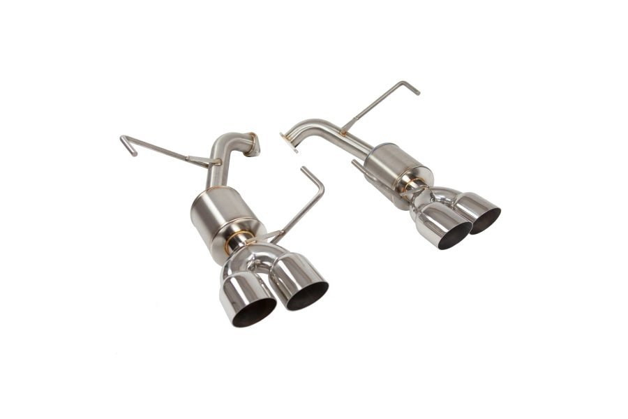 Nameless Performance Axle Back w/ 3.5" Single Wall Polished Tips & 5" Mufflers 15 - 21 WRX / 15 - 18 STI - Axle Back - Nameless Performance