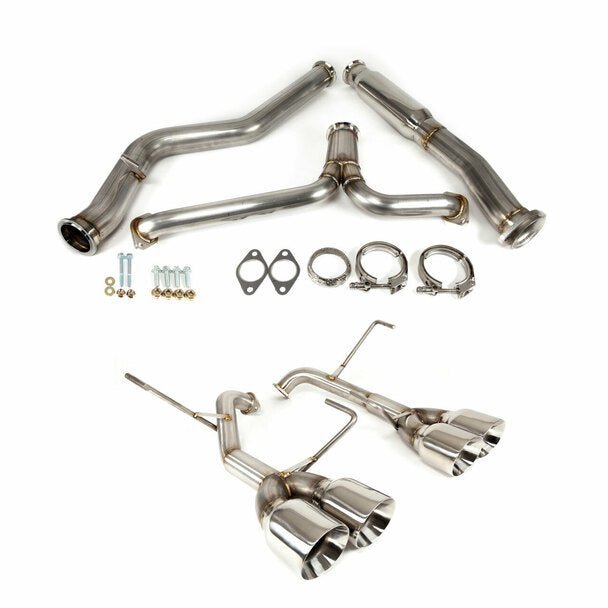 Nameless Performance Catback 3" Double Wall Polished Tips 2022 - 2024 WRX - Catback - Nameless Performance