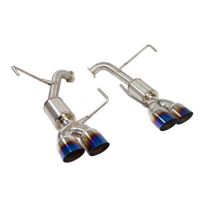 Nameless Performance Catback w/ 3.5" Single Wall Neochrome Tips and 4" Mufflers 15 - 21 WRX 15 - 18 STI - Catback - Nameless Performance