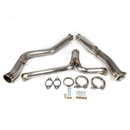 Nameless Performance Catback w/ 4" Double Wall Polished Tips and 4" Mufflers 2022 - 2024 WRX - Catback - Nameless Performance
