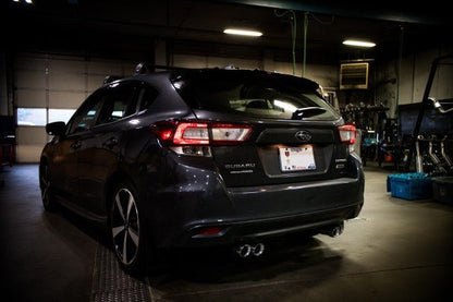 Nameless Performance Quad Exit Axle Back Exhaust Polished Tips 2017 - 2022 Impreza Wagon - Axle Back - Nameless Performance