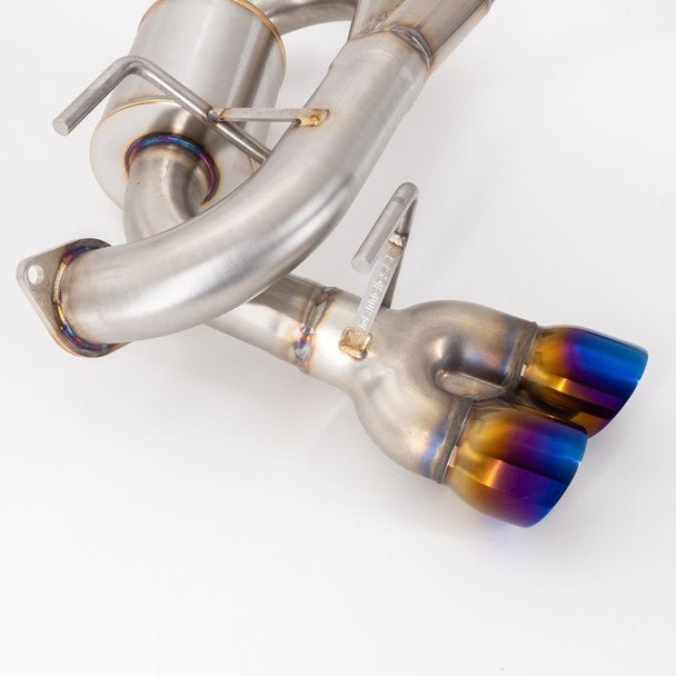 Nameless Performance Quad Exit Axle Back Exhaust w/ Neochrome Tips & 5" Mufflers 17 - 23 Impreza Wagon - Axle Back - Nameless Performance