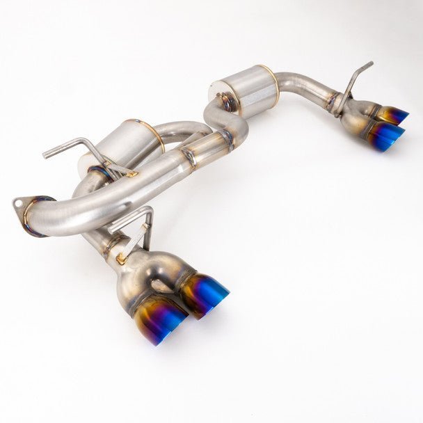 Nameless Performance Quad Exit Axle Back Exhaust w/ Neochrome Tips & 5" Mufflers 17 - 23 Impreza Wagon - Axle Back - Nameless Performance