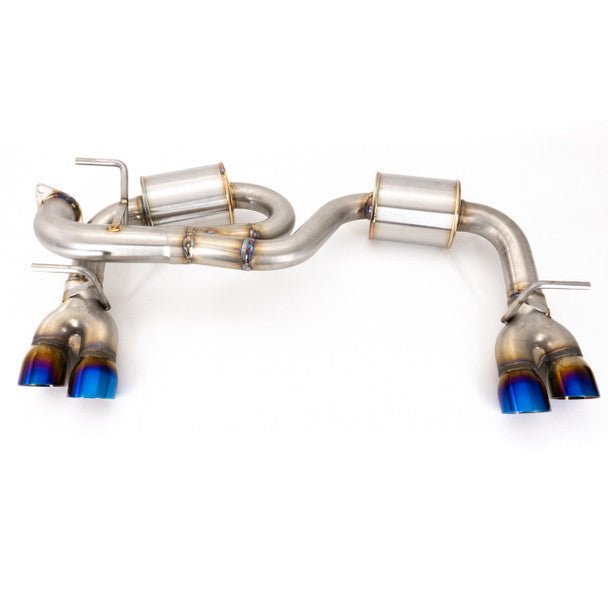 Nameless Performance Quad Exit Axle Back Exhaust w/ Neochrome Tips and 5" Mufflers 18 - 21 Crosstrek - Axle Back - Nameless Performance