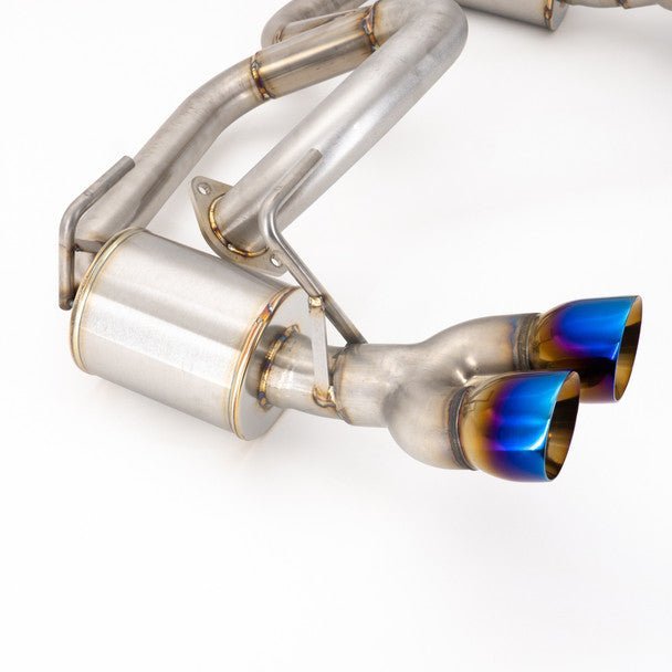Nameless Performance Quad Exit Axle Back w/ 3" Neochrome Tips and 5" Mufflers 2013 - 2017 Crosstrek XV - Axle Back - Nameless Performance