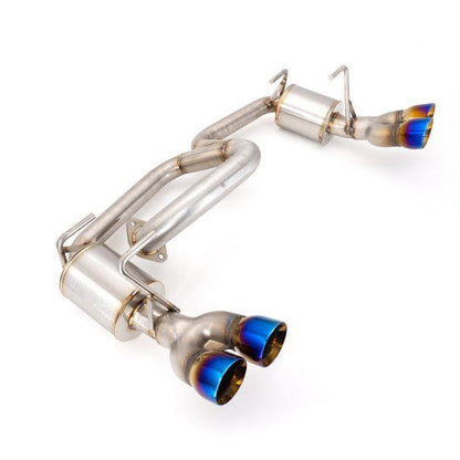 Nameless Performance Quad Exit Axle Back w/ 3" Neochrome Tips and 5" Mufflers 2013 - 2017 Crosstrek XV - Axle Back - Nameless Performance