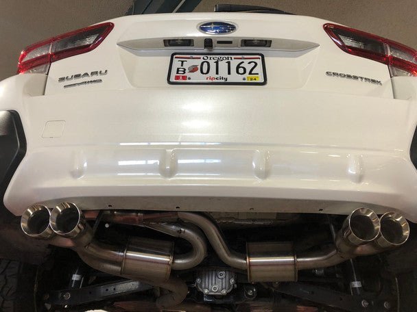 Nameless Quad Exit Axle Back Exhaust w/ 5" Mufflers 18 - 21 Crosstrek / 17 - 21 Impreza Hatchback - Axle Back - Nameless Performance