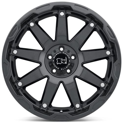 Black Rhino OCEANO Gloss Gun Black W/ Ss Bolts 20x9.5 +12 6x139.7mm 112.1mm