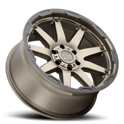 Black Rhino OCEANO Matte Bronze W/ Black Ring 20x12 -44 5x127mm 71.5mm