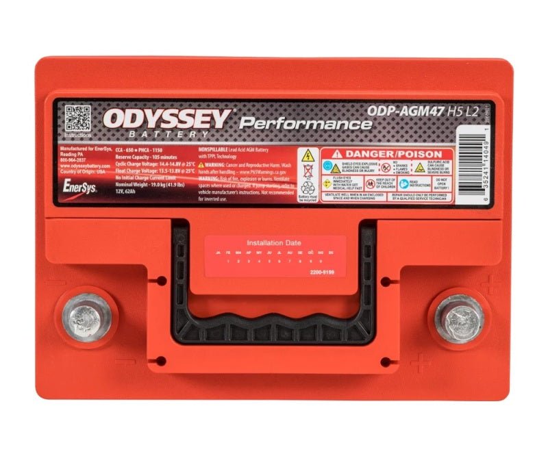 Odyssey Battery Auto/Truck/Heavy Duty & Commercial Performance AGM Battery (47-650)-Batteries-Odyssey Battery