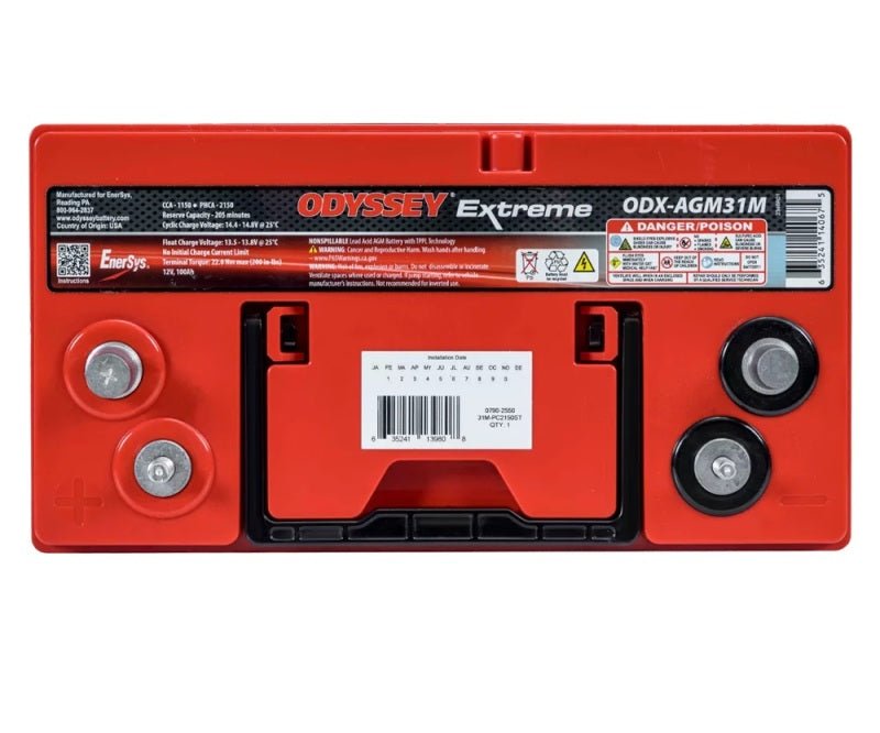 Odyssey Battery Marine/RV Extreme AGM Battery (31M-PC2150ST)-Batteries-Odyssey Battery
