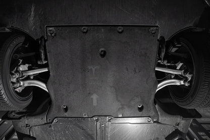 HPS Aluminum Front Skid Plate Undertray Protection Shield 2017-2023 Tesla Model 3, Black, SP-101