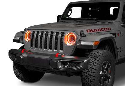Oracle Jeep Wrangler JL/Gladiator JT 7in. High Powered LED Headlights (Pair) - Dynamic Headlights