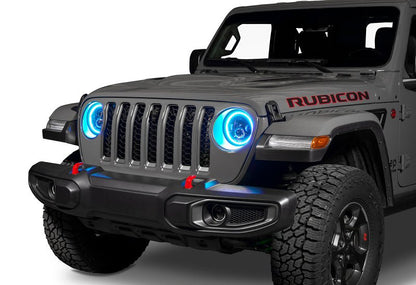 Oracle Jeep Wrangler JL/Gladiator JT 7in. High Powered LED Headlights (Pair) - Dynamic Headlights