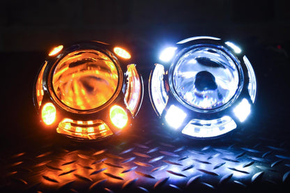 Panamera 2.0 (White/Amber LED Switchback) - Shrouds - Morimoto