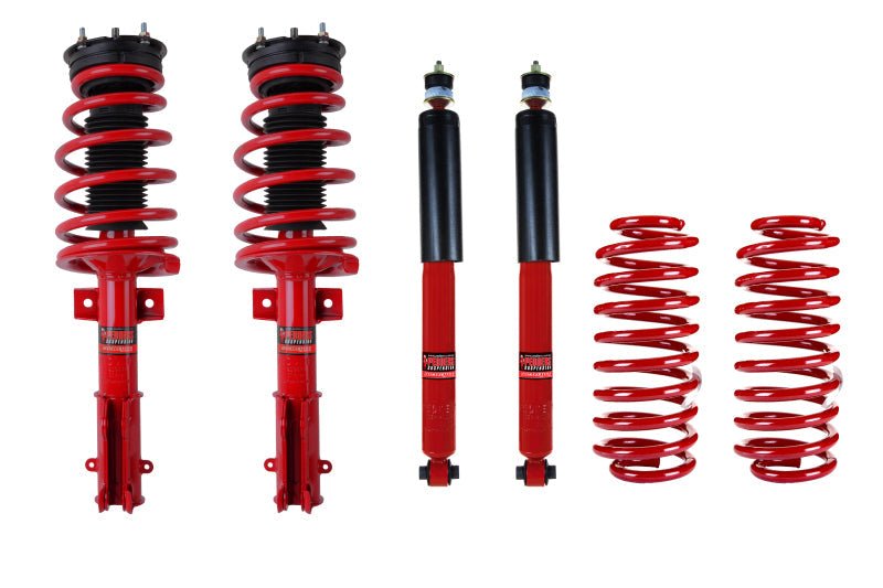 Pedders 05-14 Ford Mustang (GT 500 Mount) EziFit SportsRyder Front & Rear Spring And Shock Kit-Shock & Spring Kits-Pedders